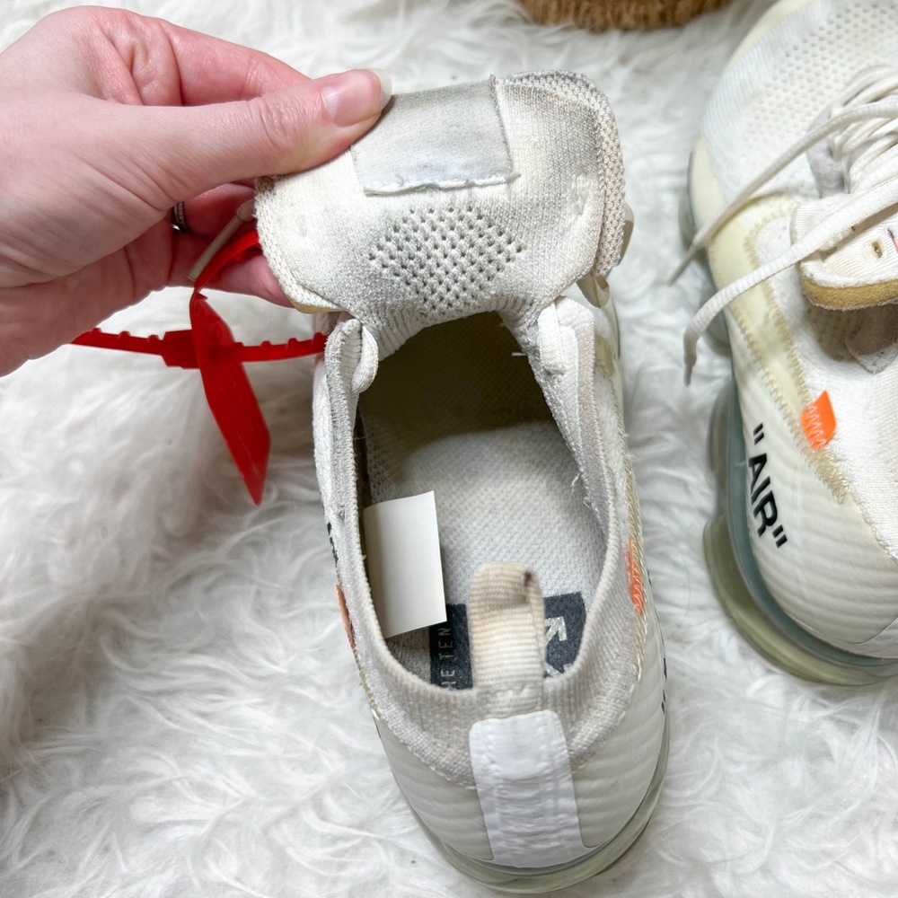 Off-White x Nike | Vapormax White 2018 2017 Zip Tie Orange Tag - Picture 12 of 16